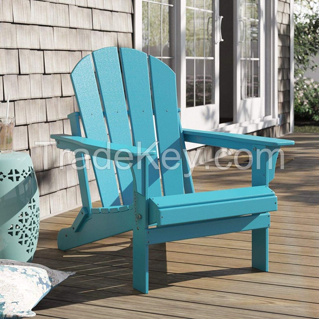 Adirondack chair recyclyed plastic beach chair HDPE outdoor chair polywood chair