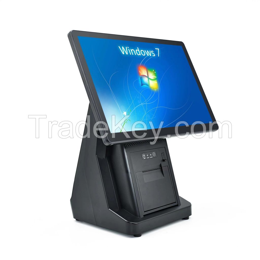 15.6in Capacitive Touch Screen POS System Cash Registers with Embedded 58mm Receipt Printer