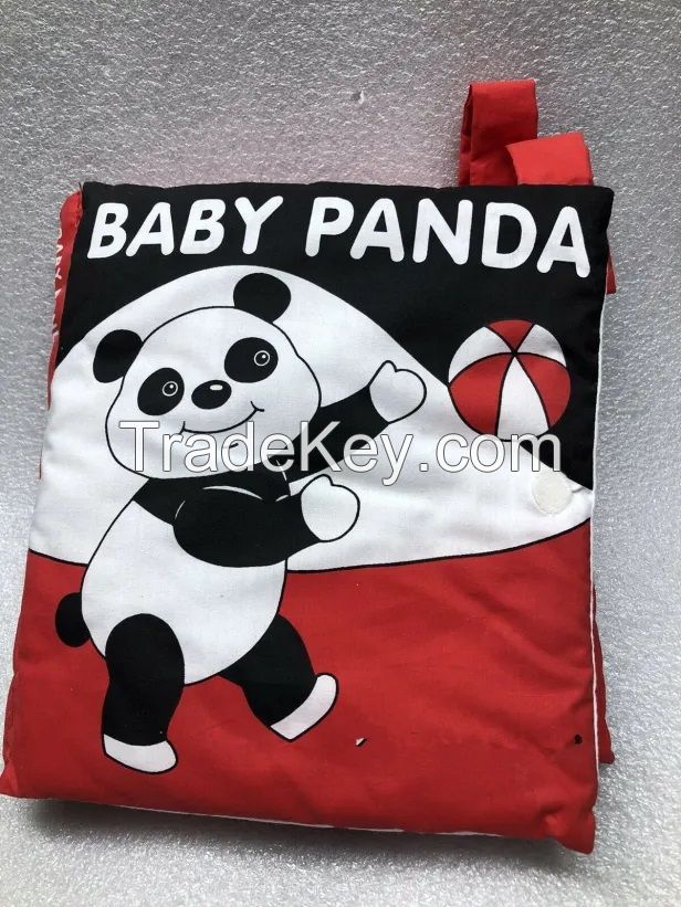 Cloth Book CLOTH BOOK ~ BABY PANDA 6 Pages W/ Mirror