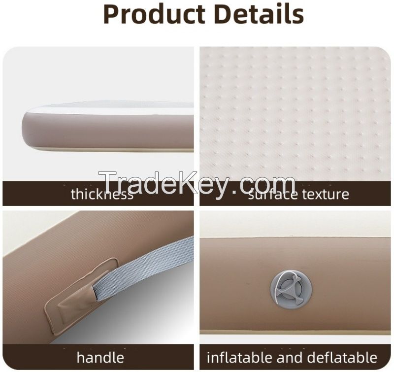 Load-Bearing Capacity 1000kg Double Wire Drawing Air Mattress Inflatable Sleeping Pad