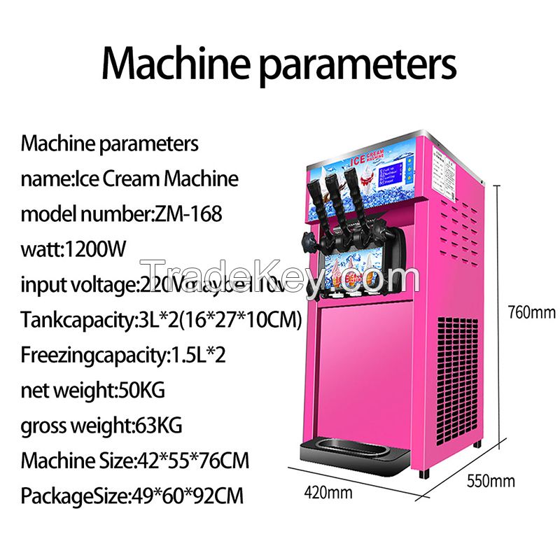 Table Soft Ice Cream Machine