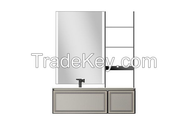 Best Quality Luxury Glass Bathroom Cabinets With Mirror Modern Bathroom Cabinet For Hotel Home Bathroom Accessories ODA-600/ODA-700/ODA-800/ODA-900/ODA-1000/ODA-1200