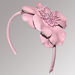 Children&#039;s Headband with Leather-Like Flower