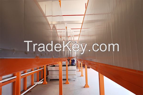 Speaker electrostatic coating line