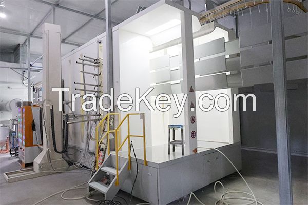 Aluminum ceiling electrostatic coating line