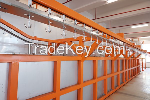 Speaker electrostatic coating line