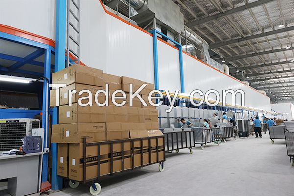 Aluminum ceiling electrostatic coating line