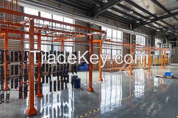 Electronic door lock electrostatic coating line