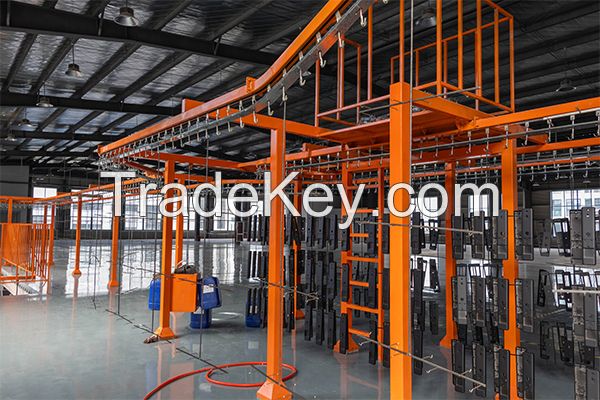 Electronic door lock electrostatic coating line