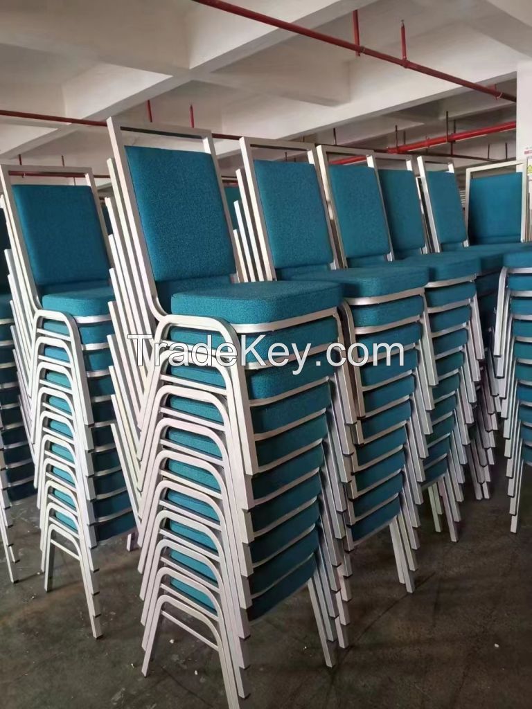 Aluminum Iron Metal Chair for Church Dining Wedding Banquet