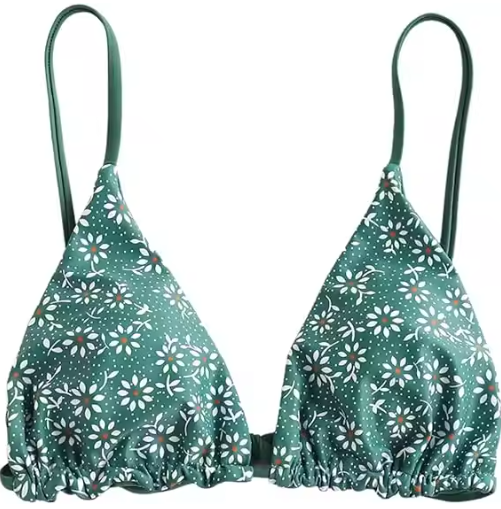 Women's Triangle Bikini Top String Push Up Padded Sexy Swimsuit Bathing Suits Top