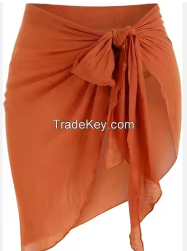 Women's Sarong Coverups Beach Wrap Sheer Bikini Wraps Chiffon Cover Ups for Swimwear