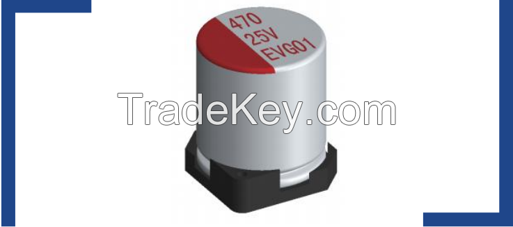 EV series conductive polymer hybrid electrolytic capacitors