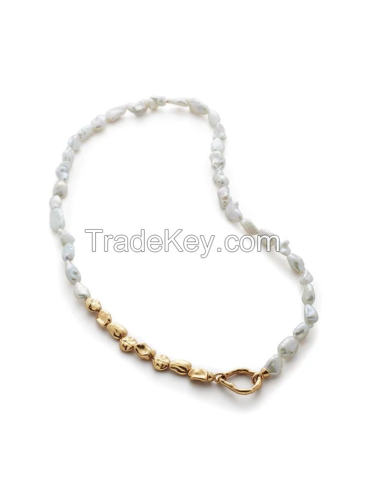 Fresh pearl real pearl necklace and accessories 