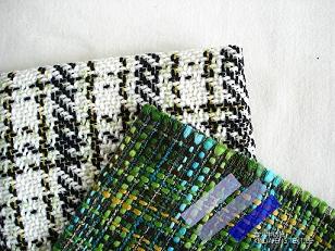 Tweedy woolen fabric