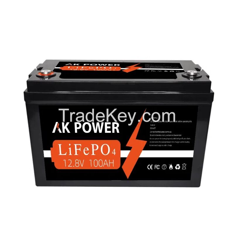 AK POWER Wall Mount 12V 100Ah Lithium Battery Energy Storage