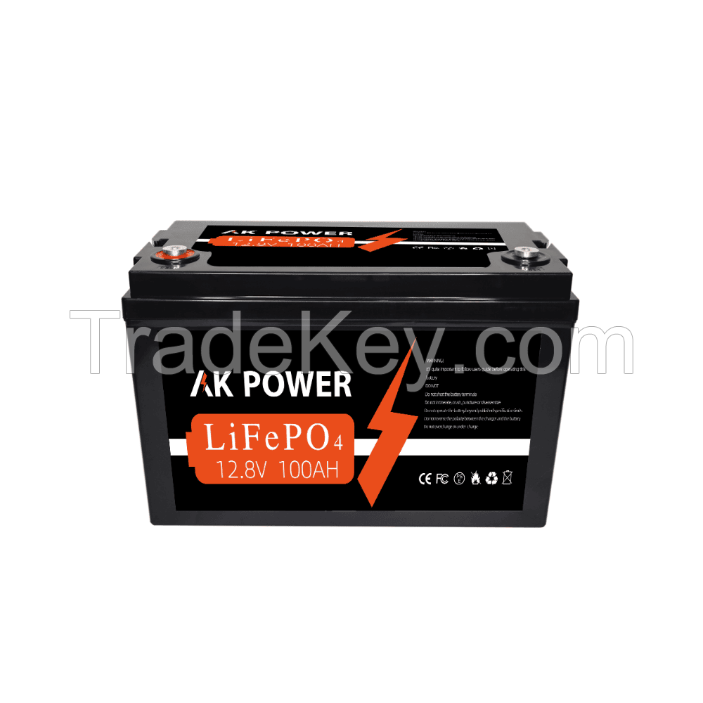 AK POWER Wall Mount 12V 100Ah Lithium Battery Energy Storage