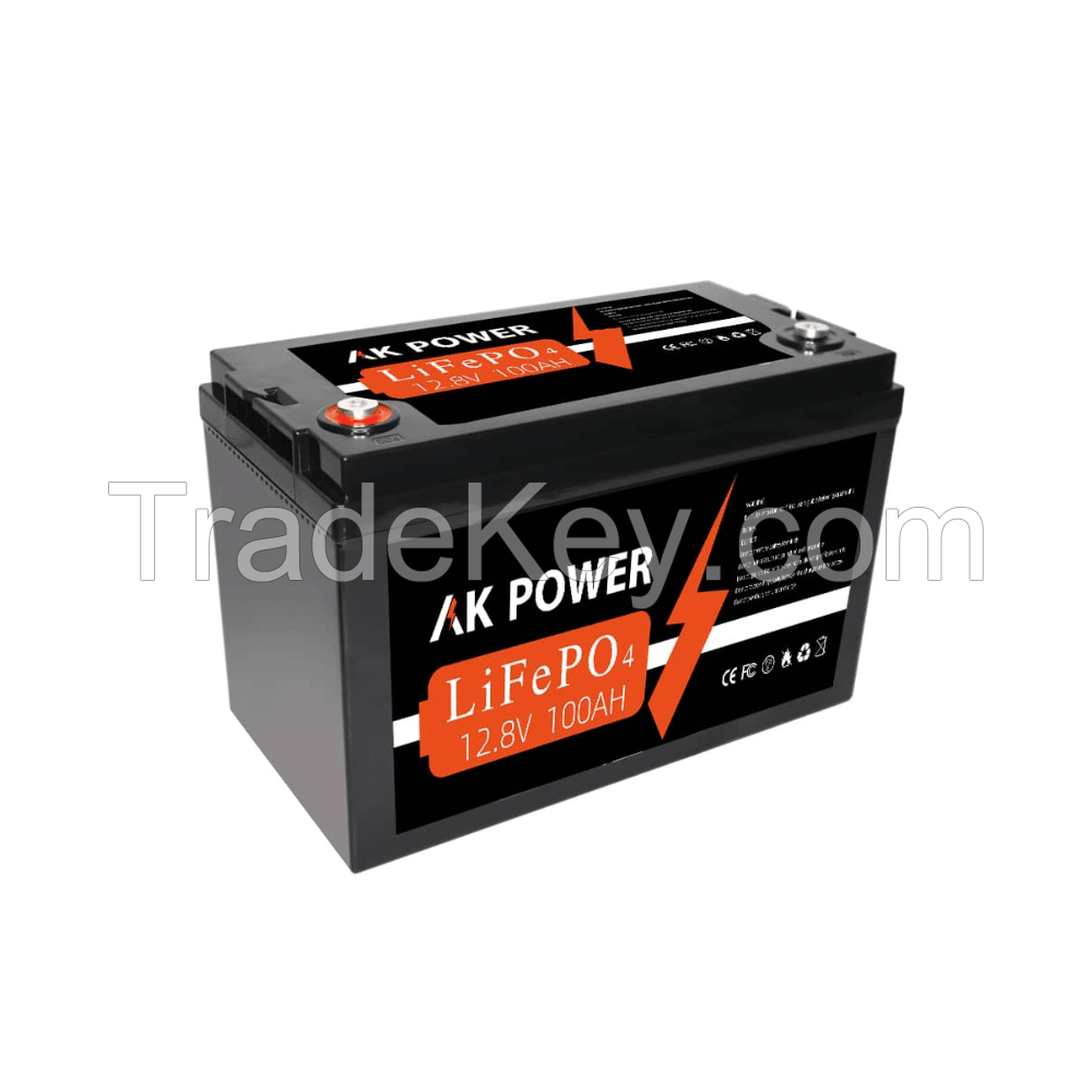 AK POWER Wall Mount 12V 100Ah Lithium Battery Energy Storage