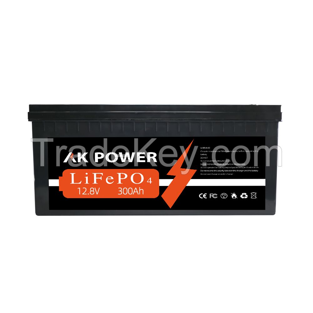 AK POWER Wall Mount 12V 300Ah Lithium Battery Energy Storage