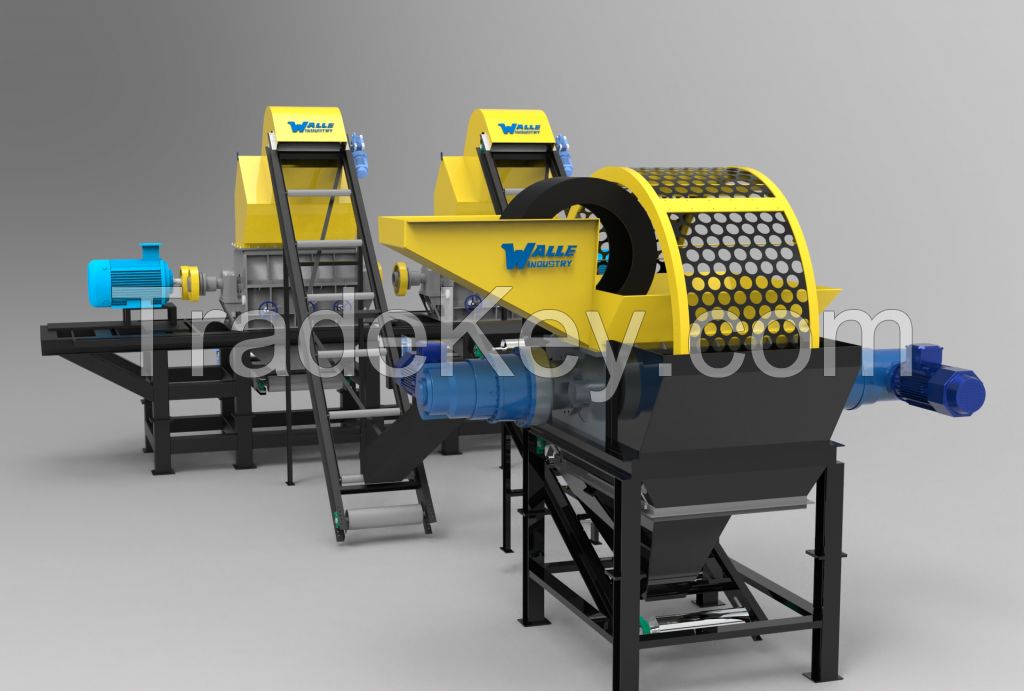 Car tire shredding machine Truck tire Recycling machine 