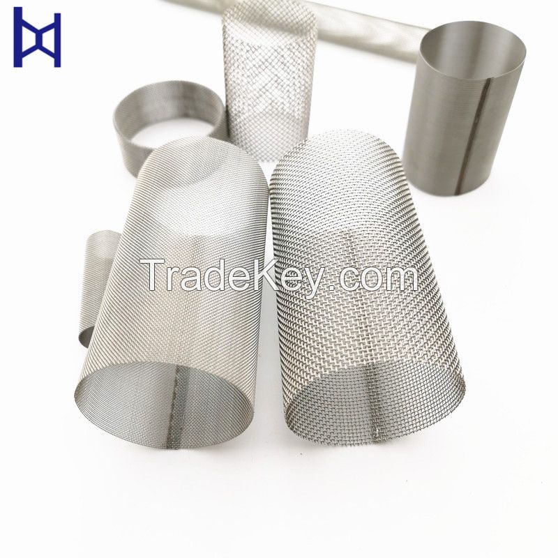 Customized High Precision Stainless Steel Woven Wire Mesh Screen Filter Cylinder Tube For Filtration Industry