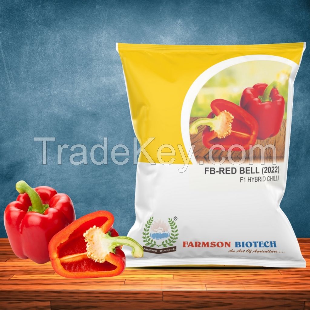 FB-RED BELL (2022) F1 HYBRID SWEET PEPPER SEEDS