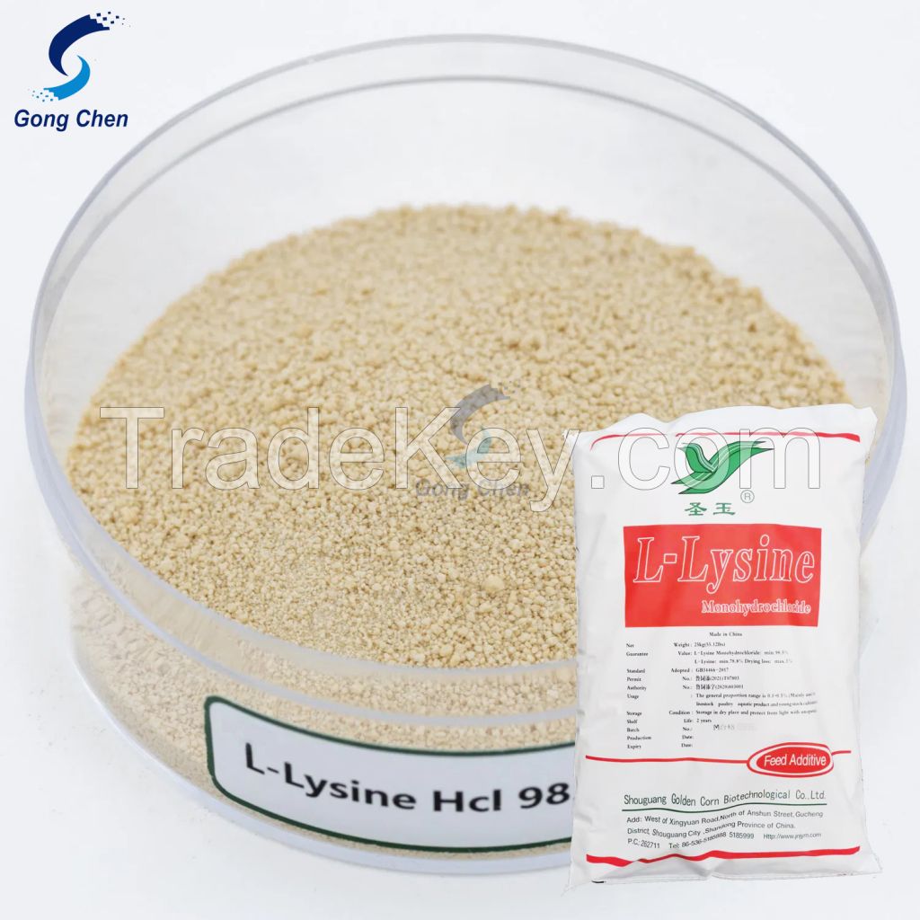 China Manufacturer Direct Selling Lysine L-Lysine Monohydrochloride 98.5% Feed Grade Amino Acids at Wholesale Price