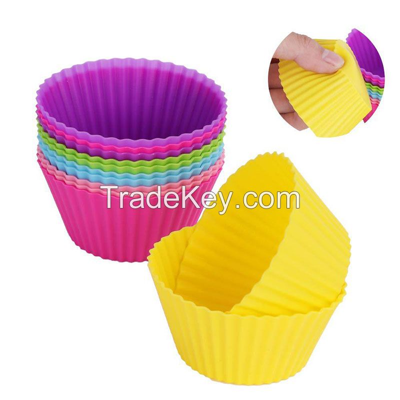 Silicone Cup Cake Mold / Muffin Baking Tray Mold