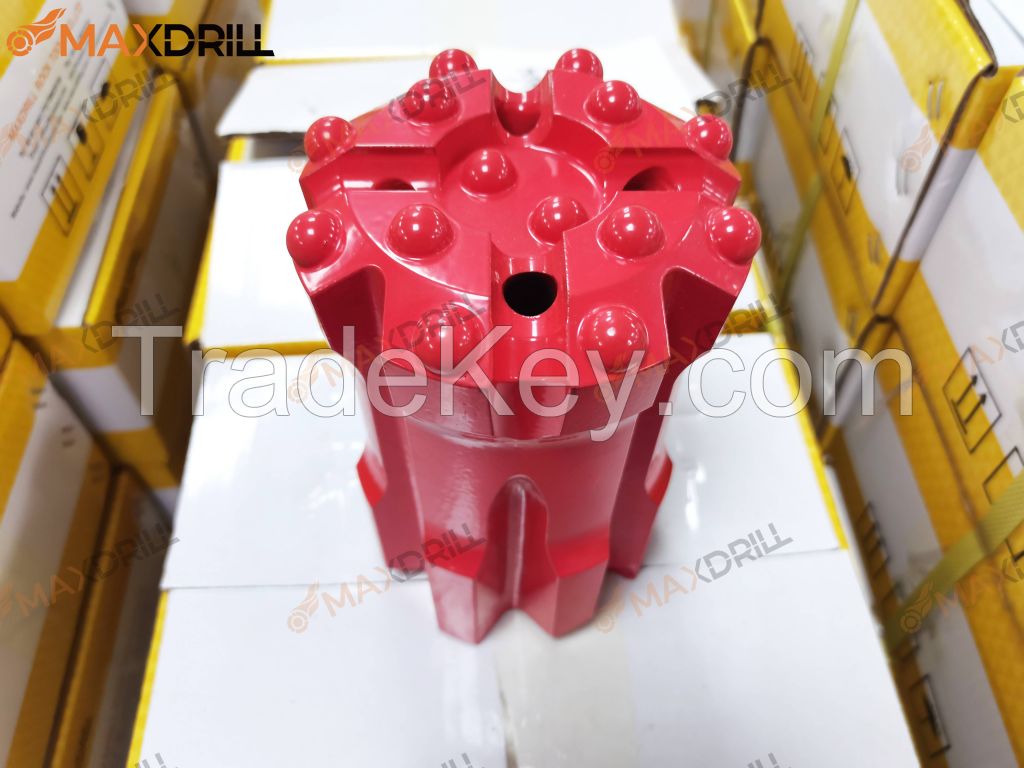 Maxdrill T51 89mm Drop Center Retrac Skirt Drill Bit