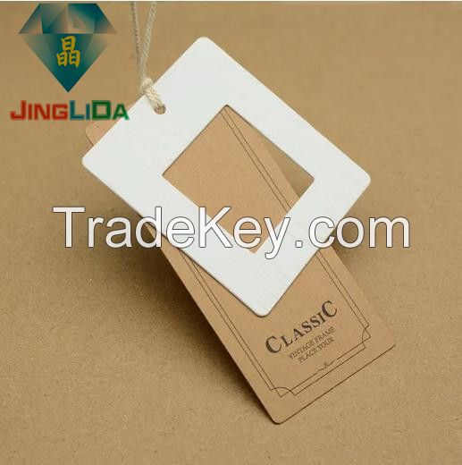 Custom Cheap Clothing Cardboard Paper Hang Tag for Suits