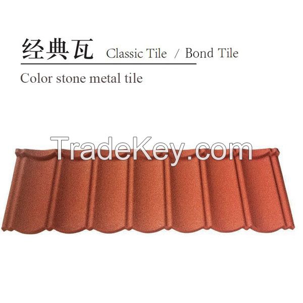 stone coated metal roof tile