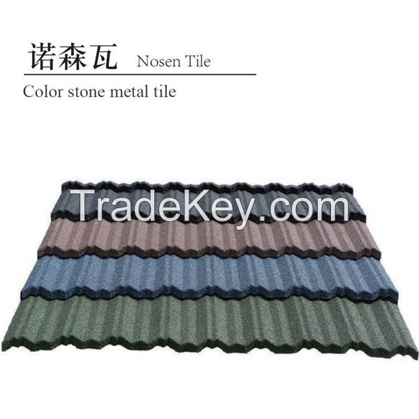 stone coated metal roof tile