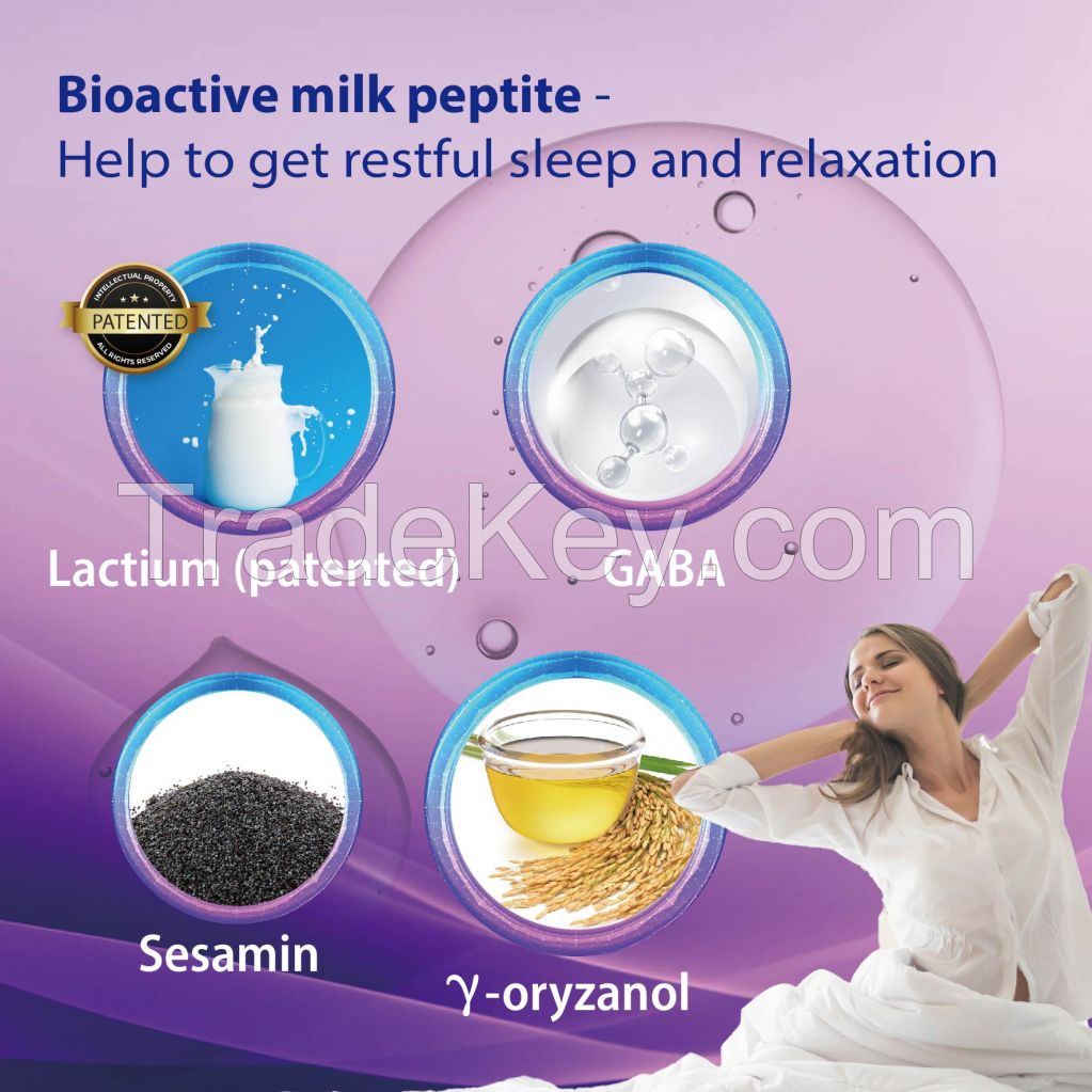 Bioactive Milk Peptite GABA Sleep Improve Capsules Health supplement Private Label OEM ODM CDMO