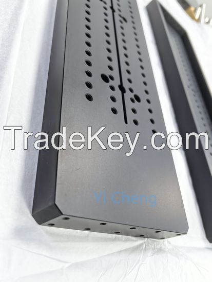 Square High Precision Aluminum Die Parts with Black Matte Anodizing