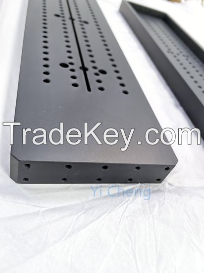 Square High Precision Aluminum Die Parts with Black Matte Anodizing