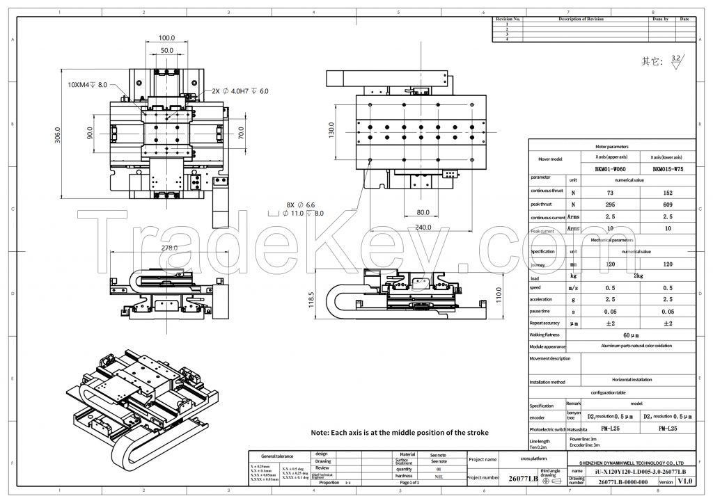 Cross platform iU-X120Y120-LD005-3.0-26077LB