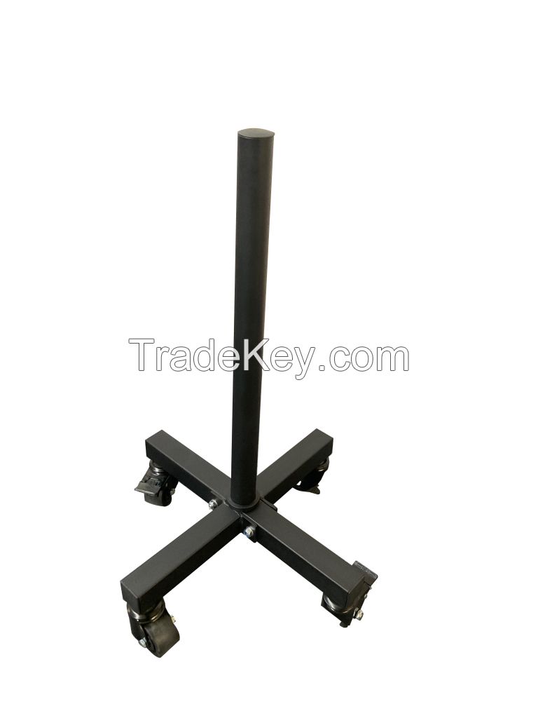 Mobile Vertical Bell Rack, Barbell Storage, Large Hole Storage, Fitness Equipment Placement