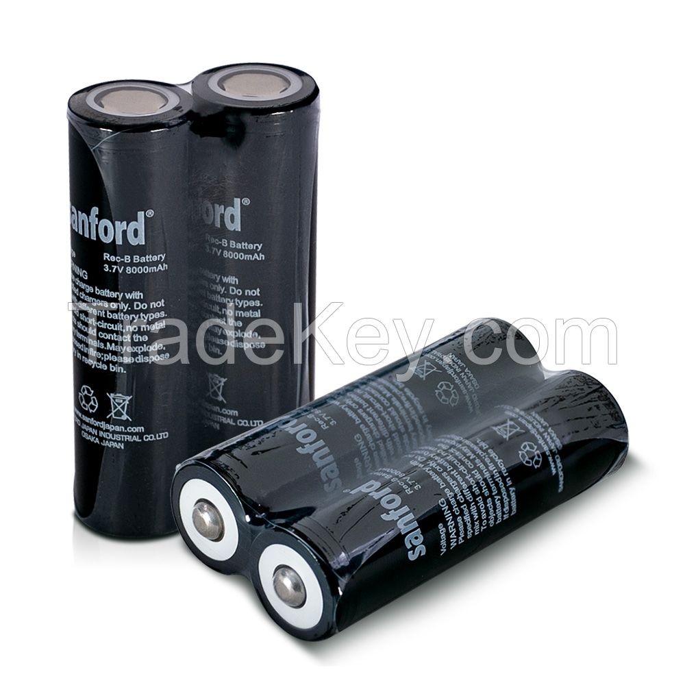 Sanford New 18650 Battery High Quality 8000mAh 3.7V 18650 Lithium ion Battery Rechargeable Battery for Flashlight