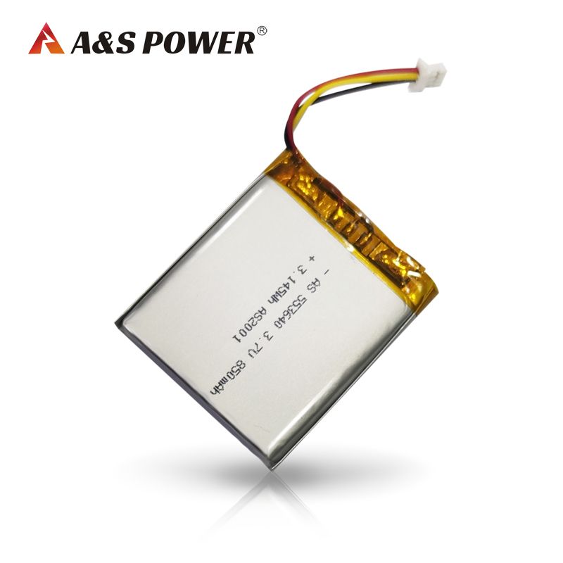 Lithium Polymer Battery 3.7V 850mAh 553640 Rechargeable Battery
