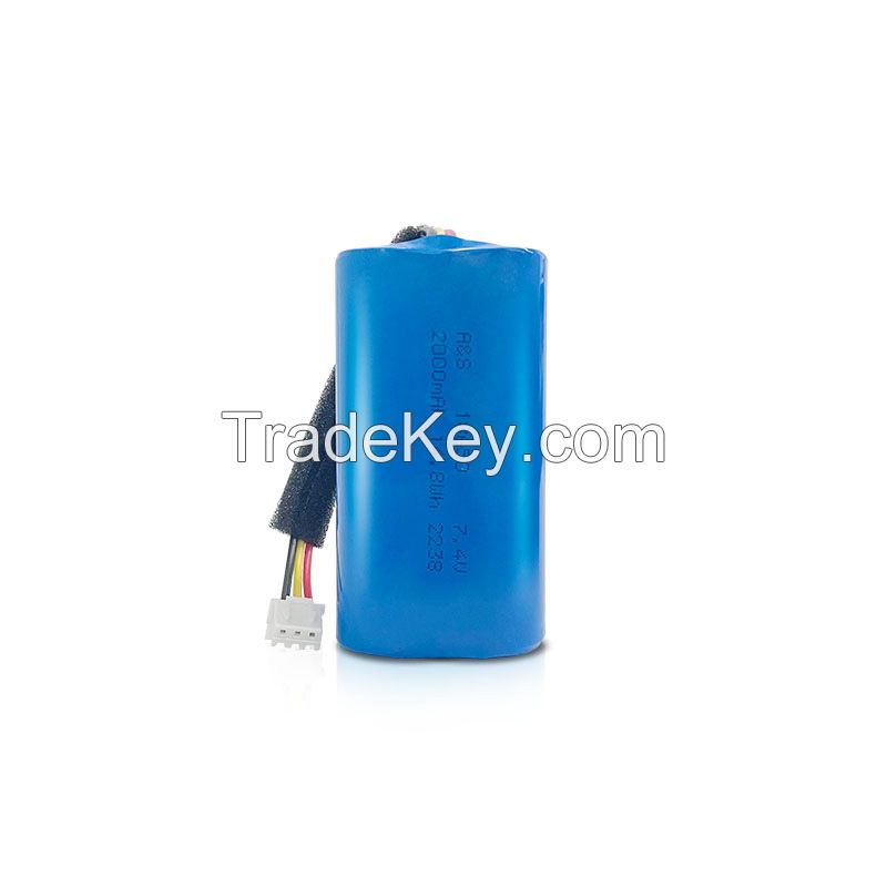 Lithium ion Battery 7.4V 2000mAh 18650 UL CB KC CE Battery
