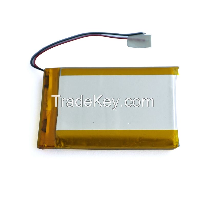 Rechargeable lithium battery 500 cycles UL/KC/CE Certified 753048 3.7v 1200mAh Lipo Li-polymer battery