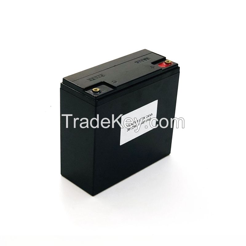12V 24Ah Lithium Iron Phosphate Battery Rechargeable 12.8V LiFePo4 Battery Pack