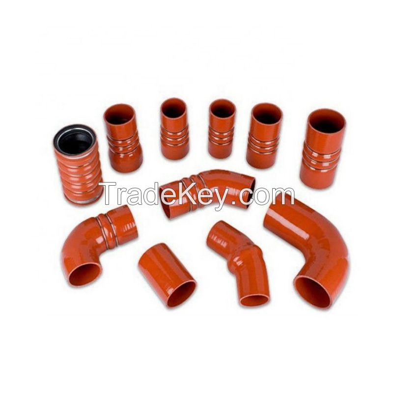 High-Temp Flexible Automotive Silicone Radiator Hose Black Rubber for Coolant & Exhaust Moulded Processing Service