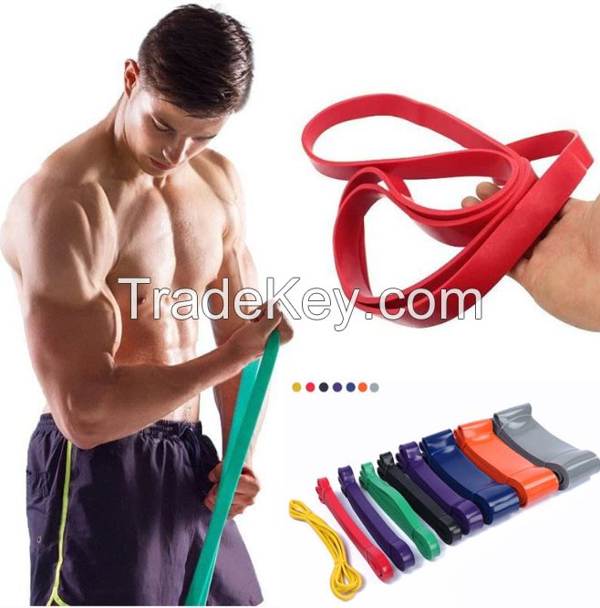 TPE fitness silicone elastic band pull-up resistance band indoor fitness tension rope strength tension band elastic rope