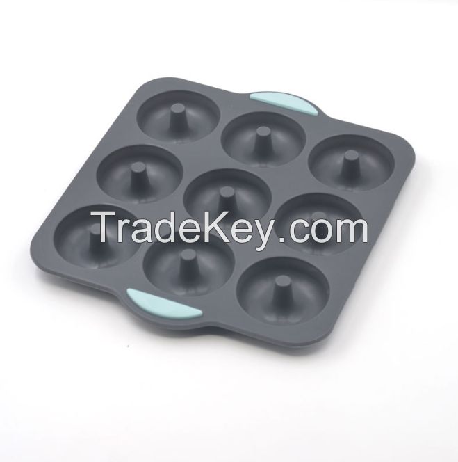 New two-colour silicone donut mould home DIY baking utensils spot wholesale oven with cake pan