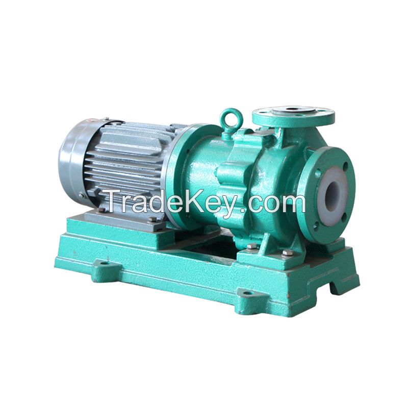 CQB MODEL PFA F46 plastic lining acid caustic alkali liquid chemical magnetic drive pump original manufacturer