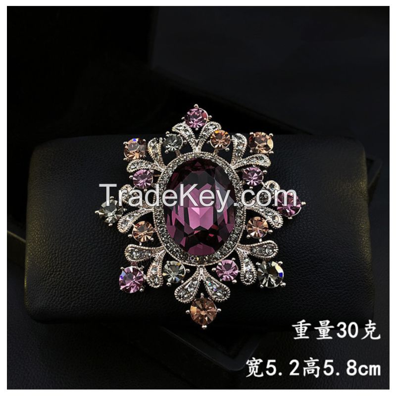 Large Zircon Brooch