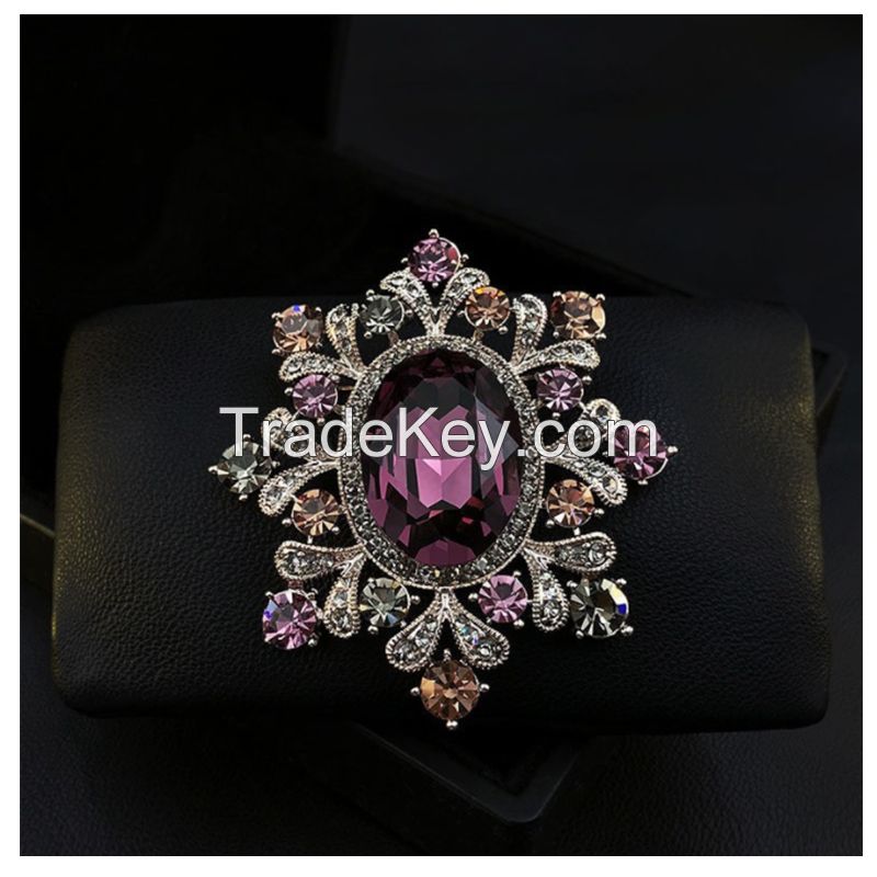 Large Zircon Brooch