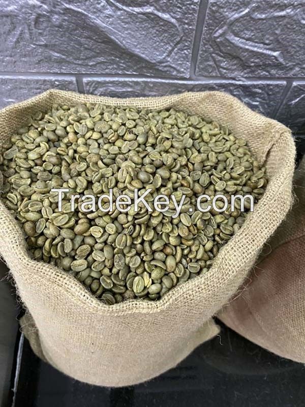 Robusta green coffee beans