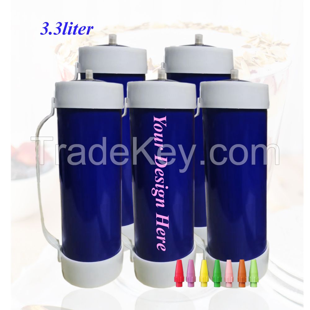 Blue ODM 2KG N2o Cream Chargers Wholesale Factory Direct Supply Food Grade Cream Gas Kitchen Dessert Tools